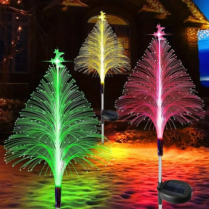 🎄Chikalabs 7 Color Changing Solar Christmas Trees Lights🎄