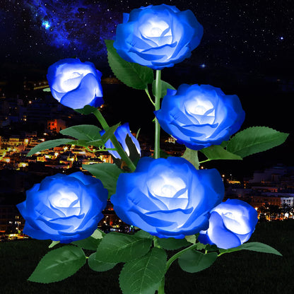 [🏆49% OFF]Chikalabs Garden Rose Solar Flower Stake Lights