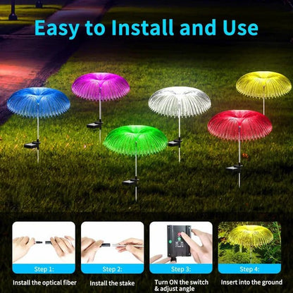 🎄Lampes solaires changeantes en forme de méduse pour jardin Chikalabs