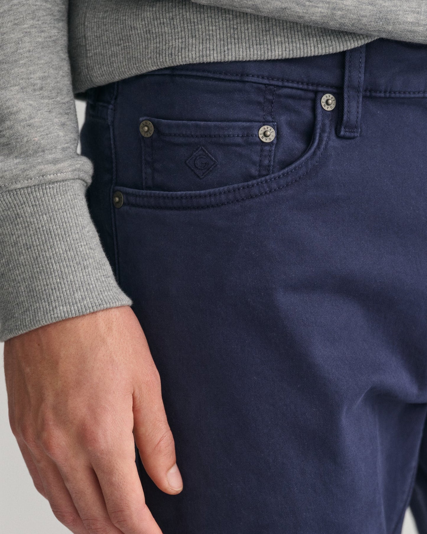 Jean Desert coupe classique pour homme - MARINE 