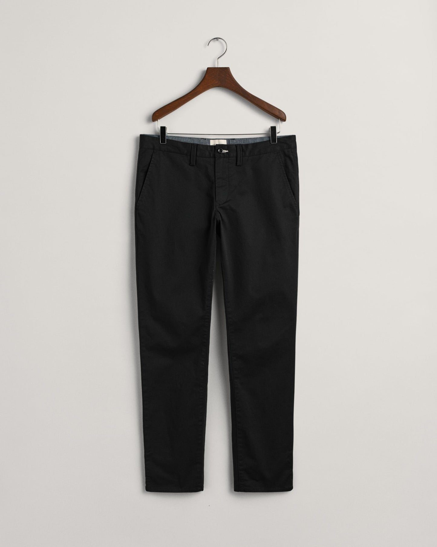 Pantalon chino slim en sergé pour homme - NOIR 