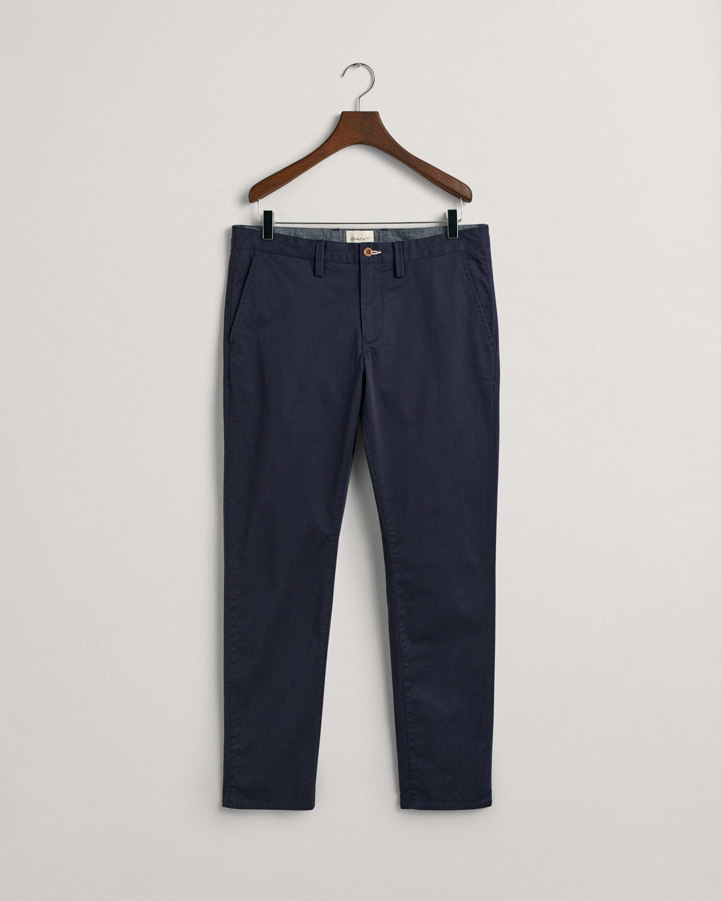 Pantalon chino slim en sergé pour homme - MARINE 