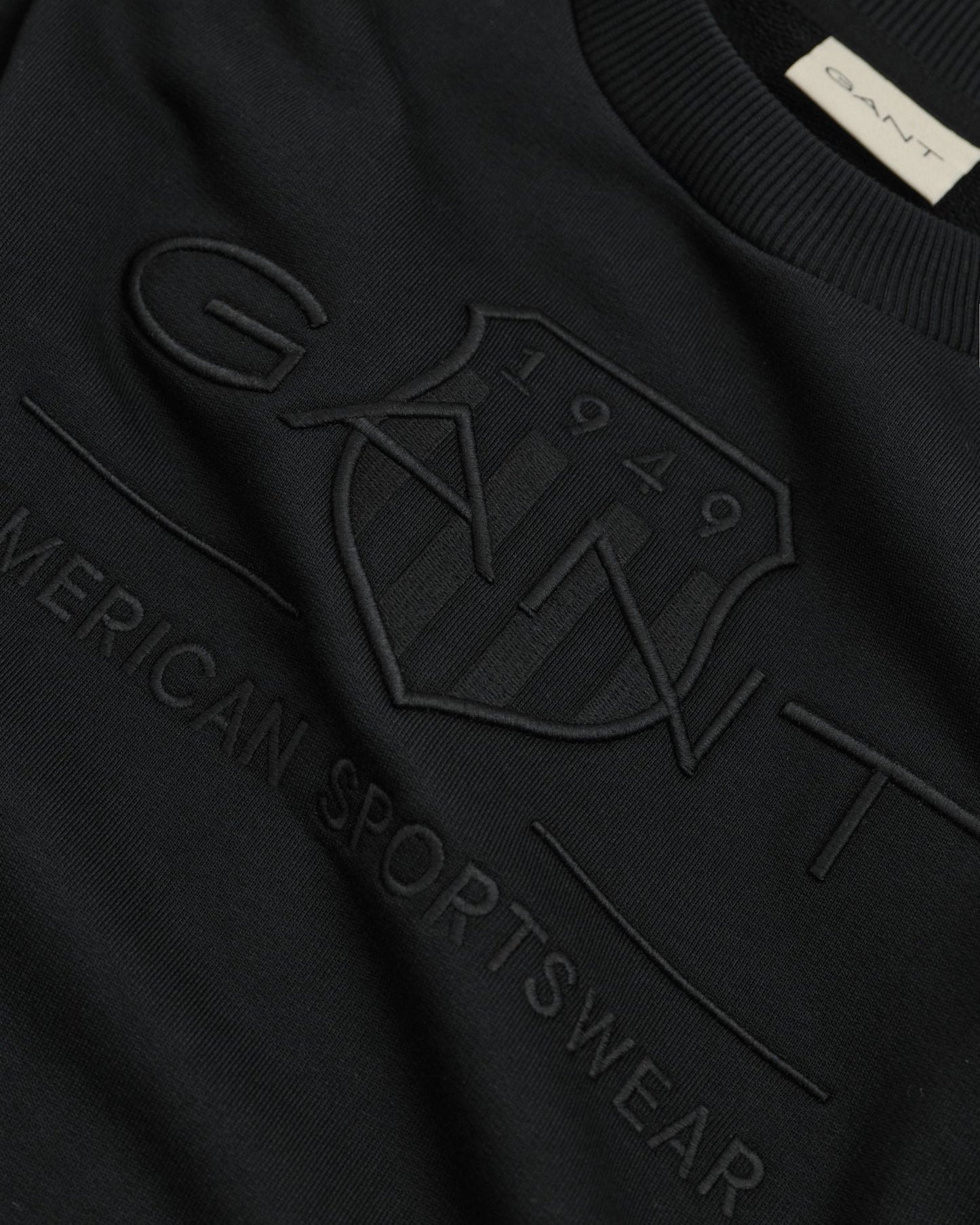 Sweat-shirt ras du cou Tonal Shield pour homme - NOIR 