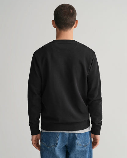 Sweat-shirt ras du cou Tonal Shield pour homme - NOIR 