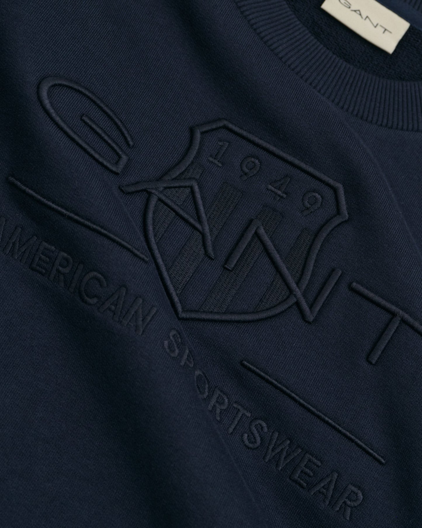 Sweat-shirt ras du cou Tonal Shield pour homme - BLEU SOIR 