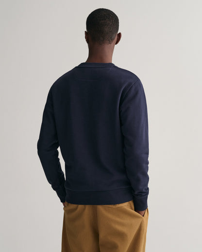 Sweat-shirt ras du cou Tonal Shield pour homme - BLEU SOIR 