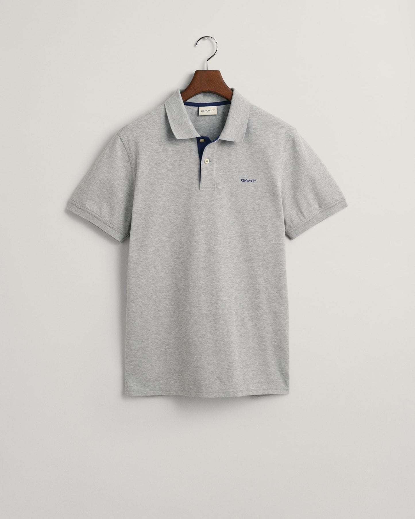 Polo Homme Piqué Contrasté GRIS MELANGE 