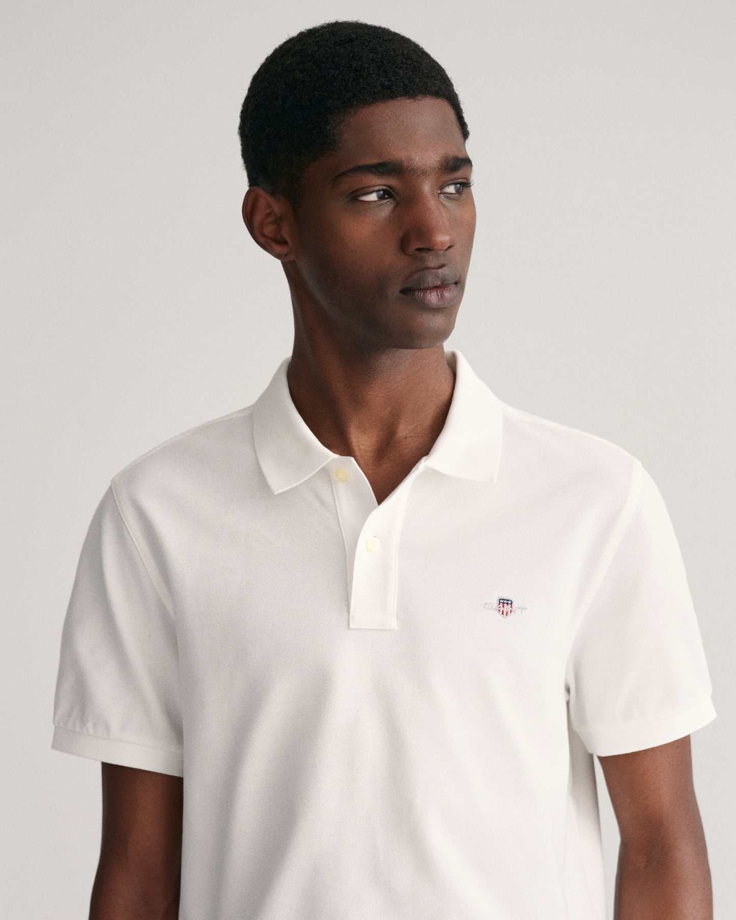 Polo piqué coupe standard pour homme - BLANC 