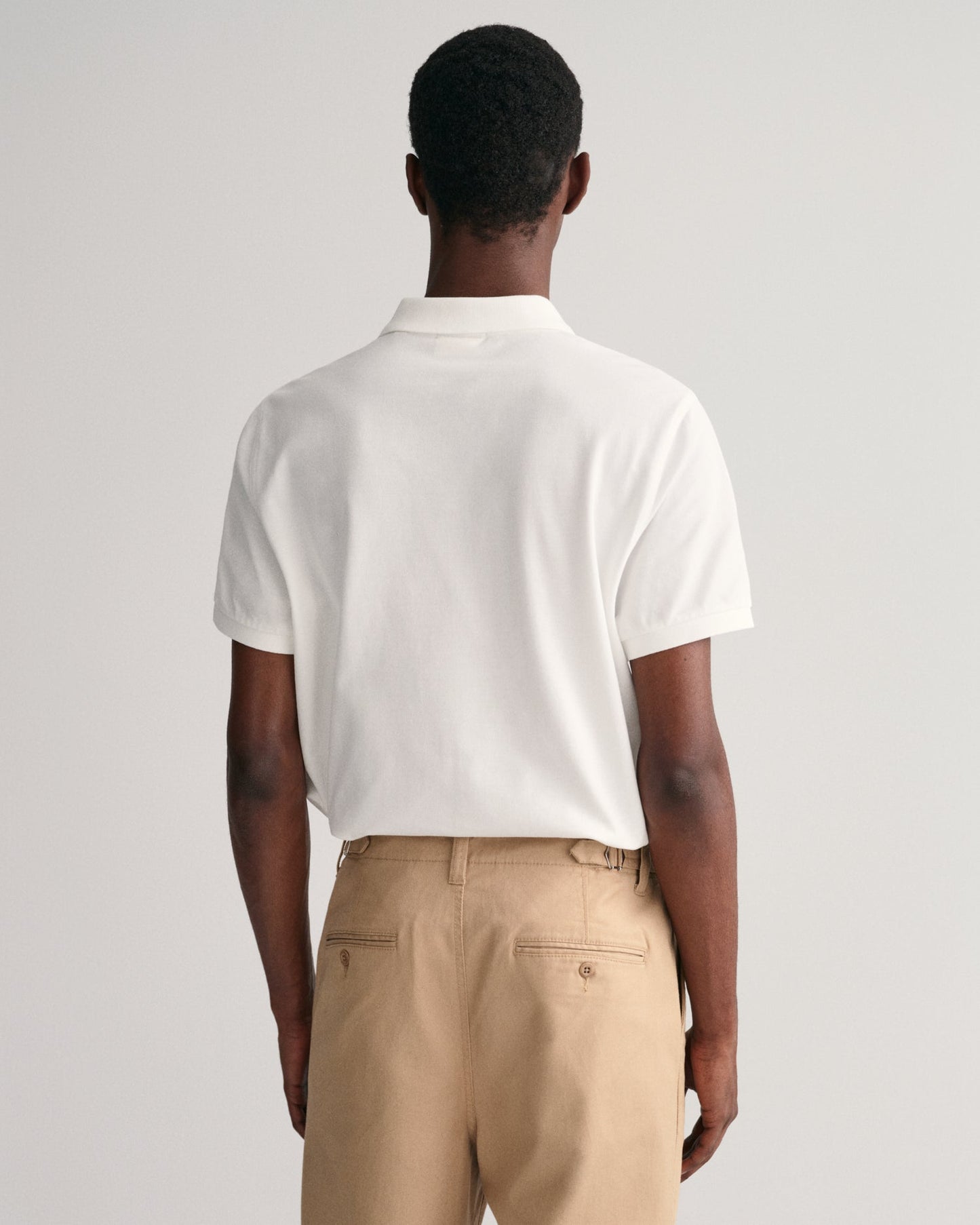 Polo piqué coupe standard pour homme - BLANC 