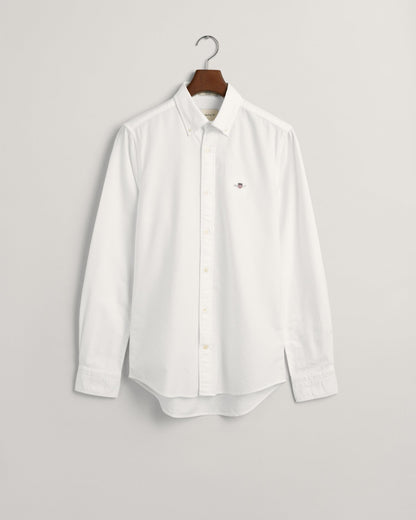 Men's Slim Fit Oxford Shirt - WHITE