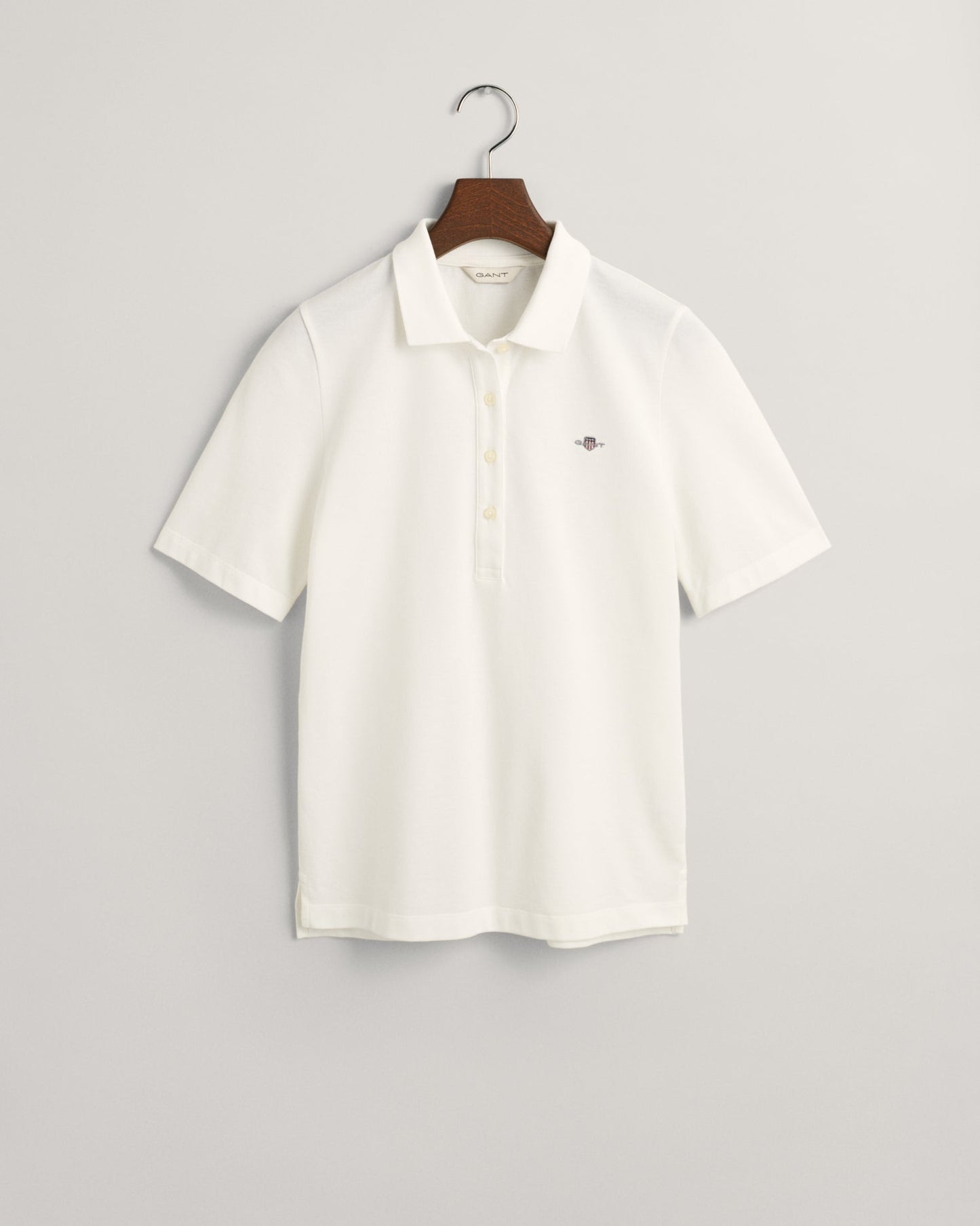 Damen Shield Piqué Poloshirt - EGGSHELL 