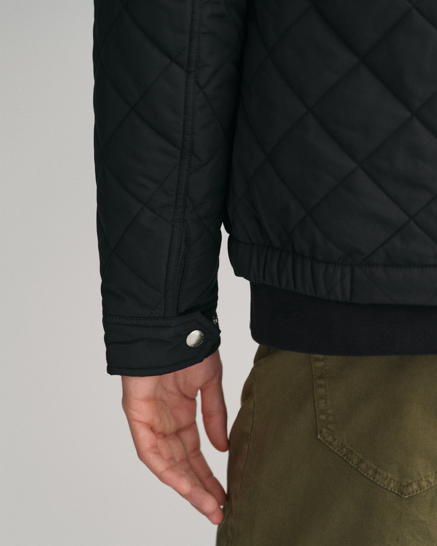 Coupe-vent matelassé pour homme - NOIR 