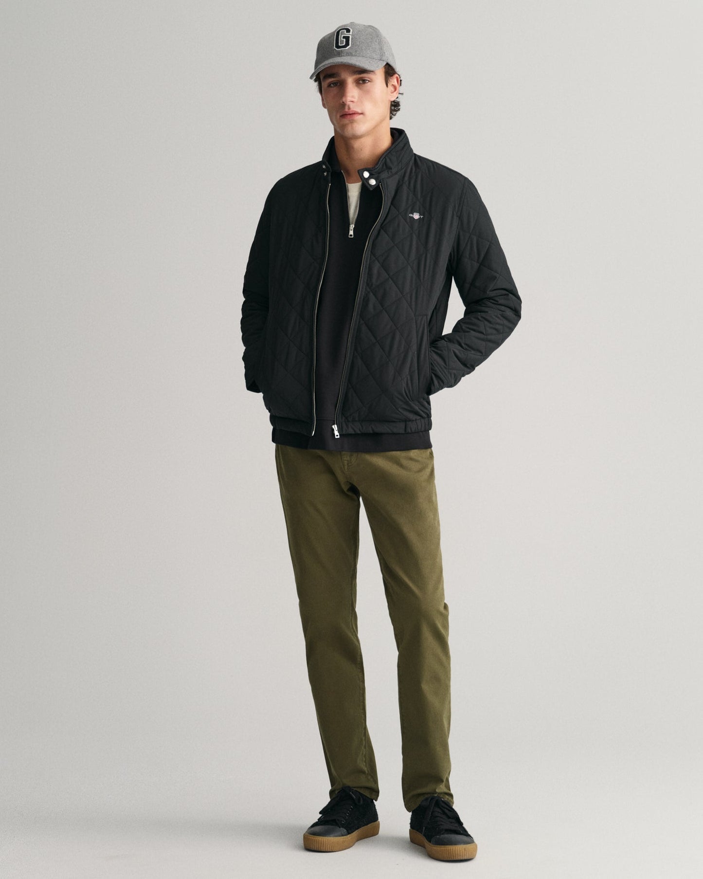 Coupe-vent matelassé pour homme - NOIR 