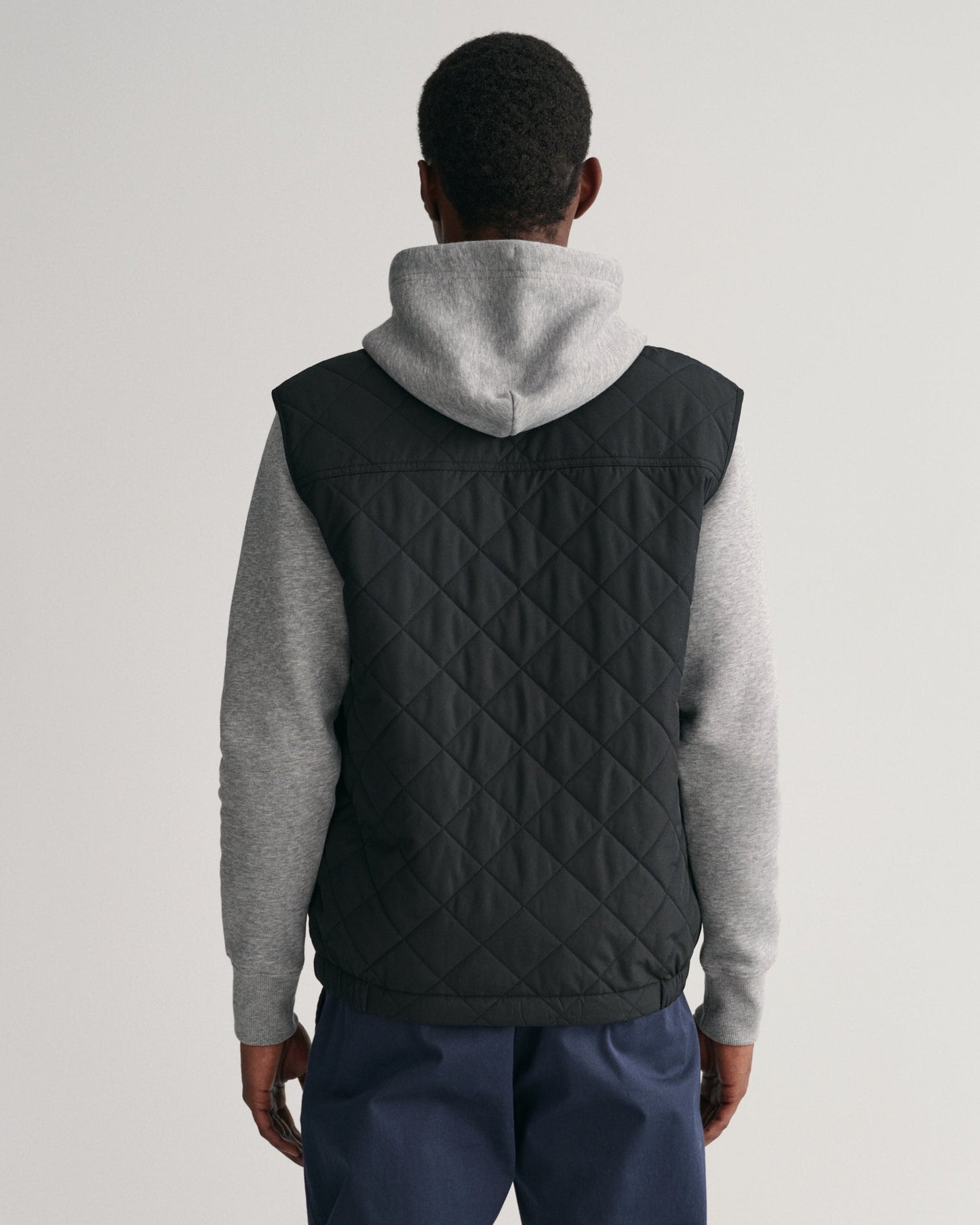 Gilet coupe-vent matelassé pour homme - NOIR 
