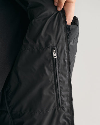 Doudoune légère à capuche pour homme - NOIR 