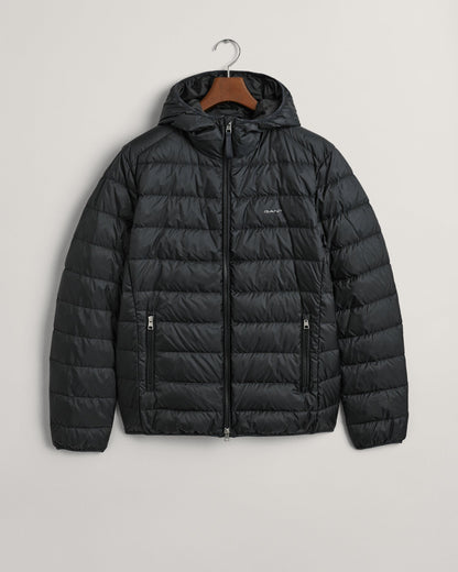 Doudoune légère à capuche pour homme - NOIR 