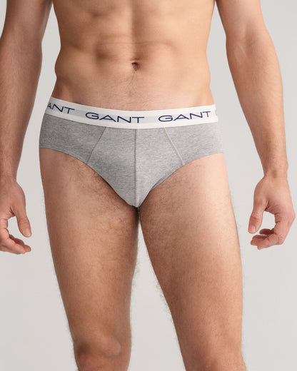 Lot de 3 slips pour homme - Gris chiné 