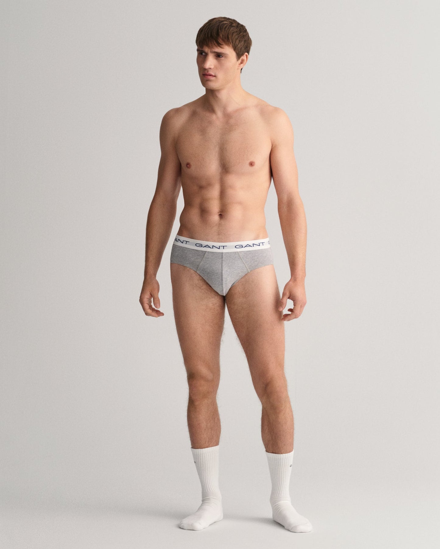 Lot de 3 slips pour homme - Gris chiné 