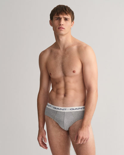 Lot de 3 slips pour homme - Gris chiné 