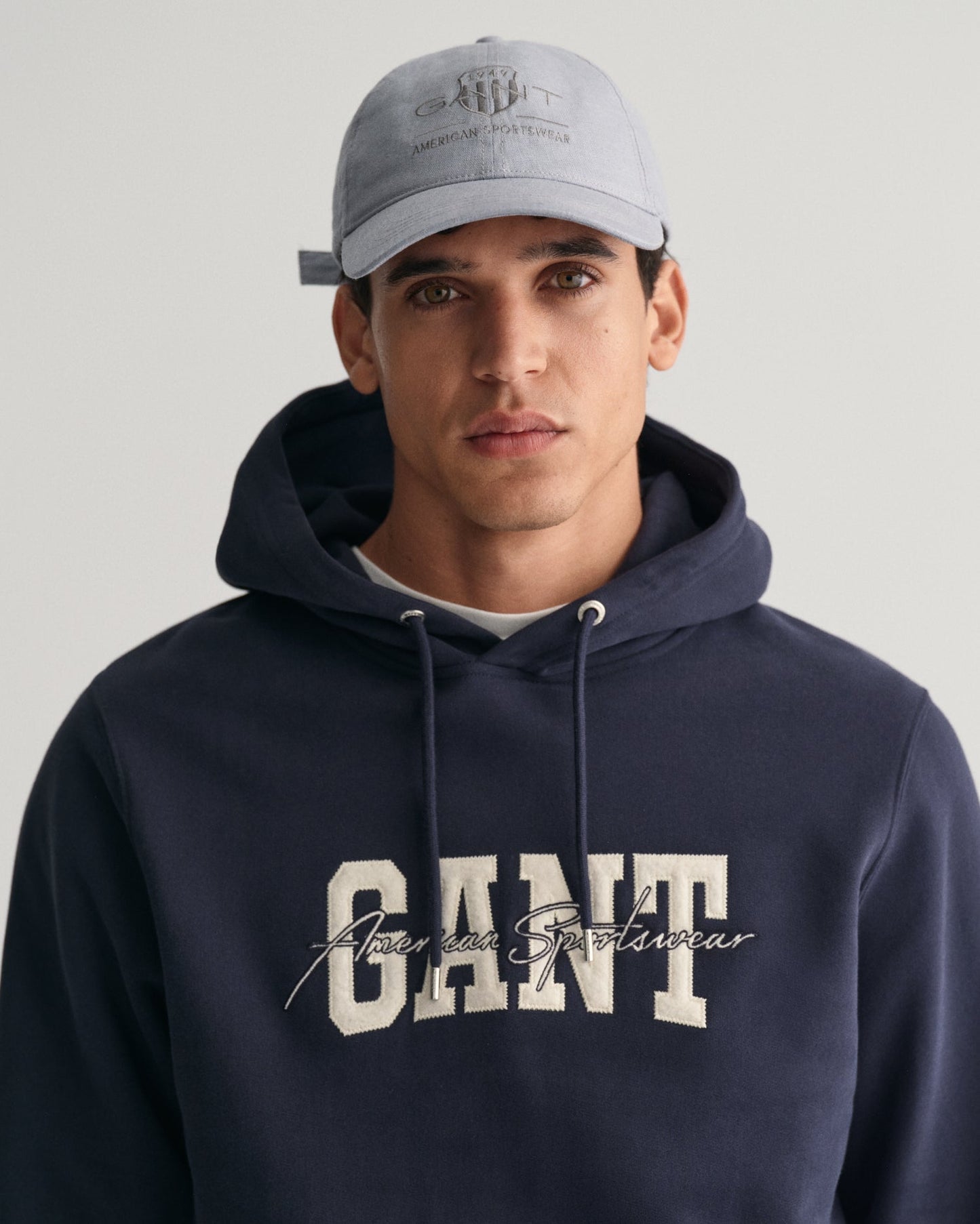 Sweat à capuche Arch Script pour homme - BLEU SOIR 