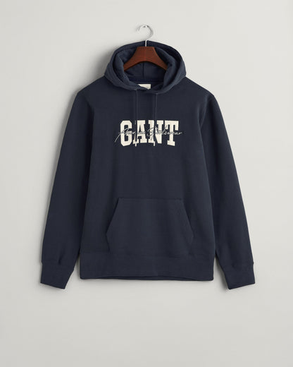 Sweat à capuche Arch Script pour homme - BLEU SOIR 