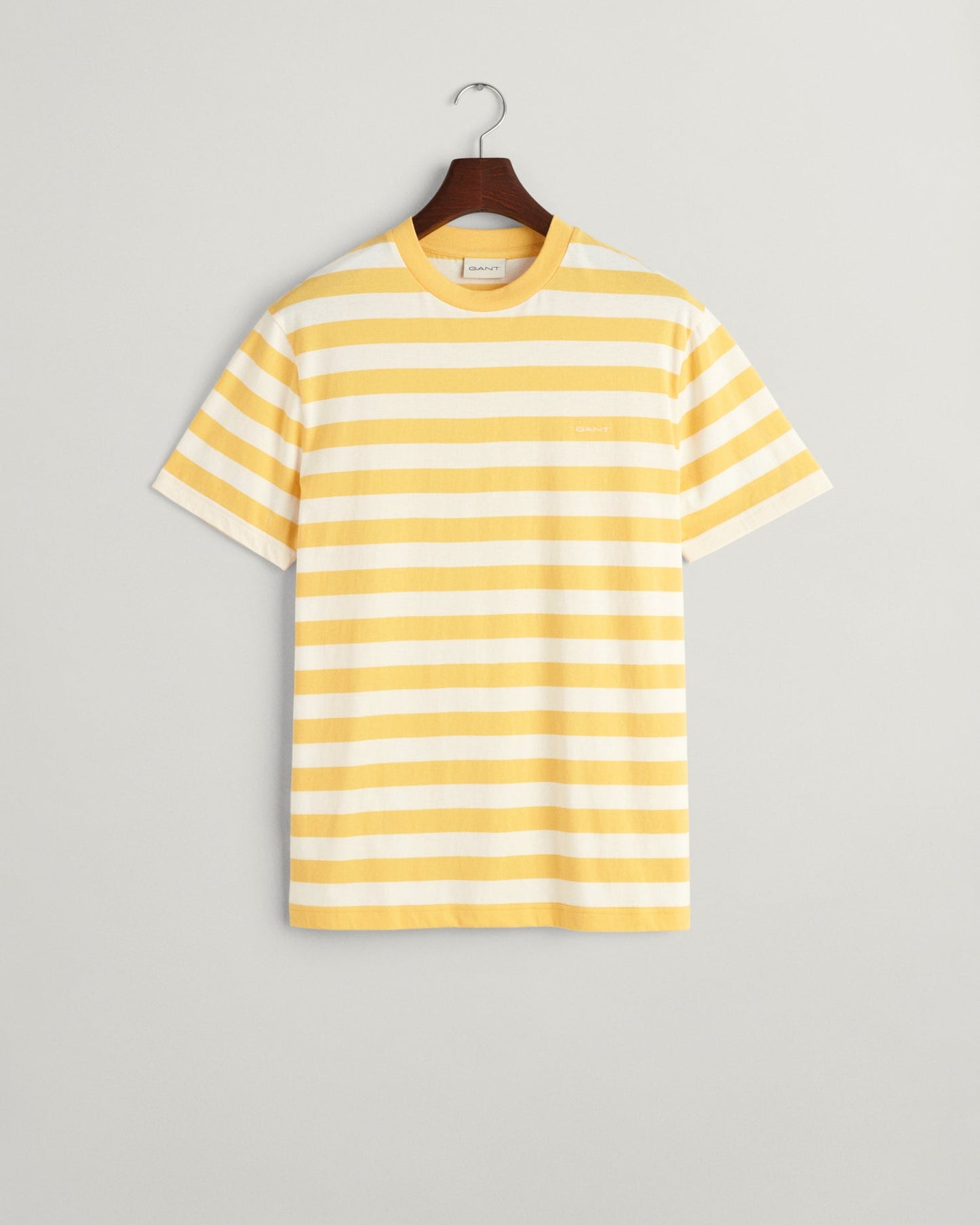 T-shirt à rayures multiples pour homme - Jaune lisse 