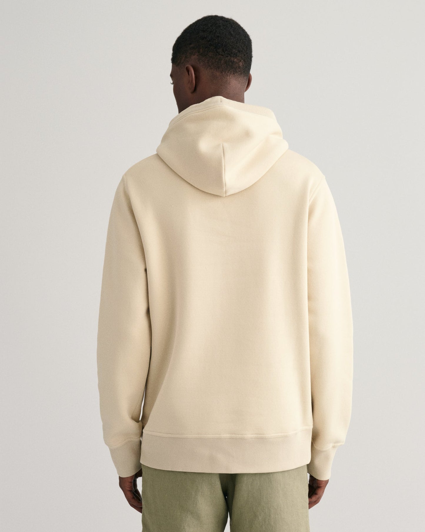 Sweat à capuche Archive Shield pour homme - Beige soyeux 