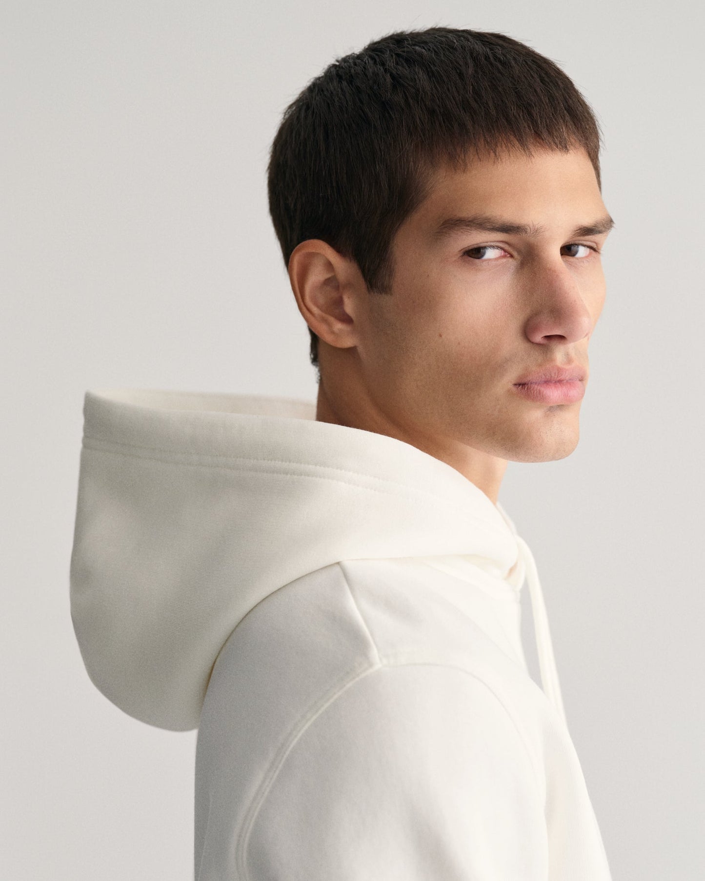 Sweat à capuche Archive Shield pour homme de taille moyenne - Coquille d'œuf 