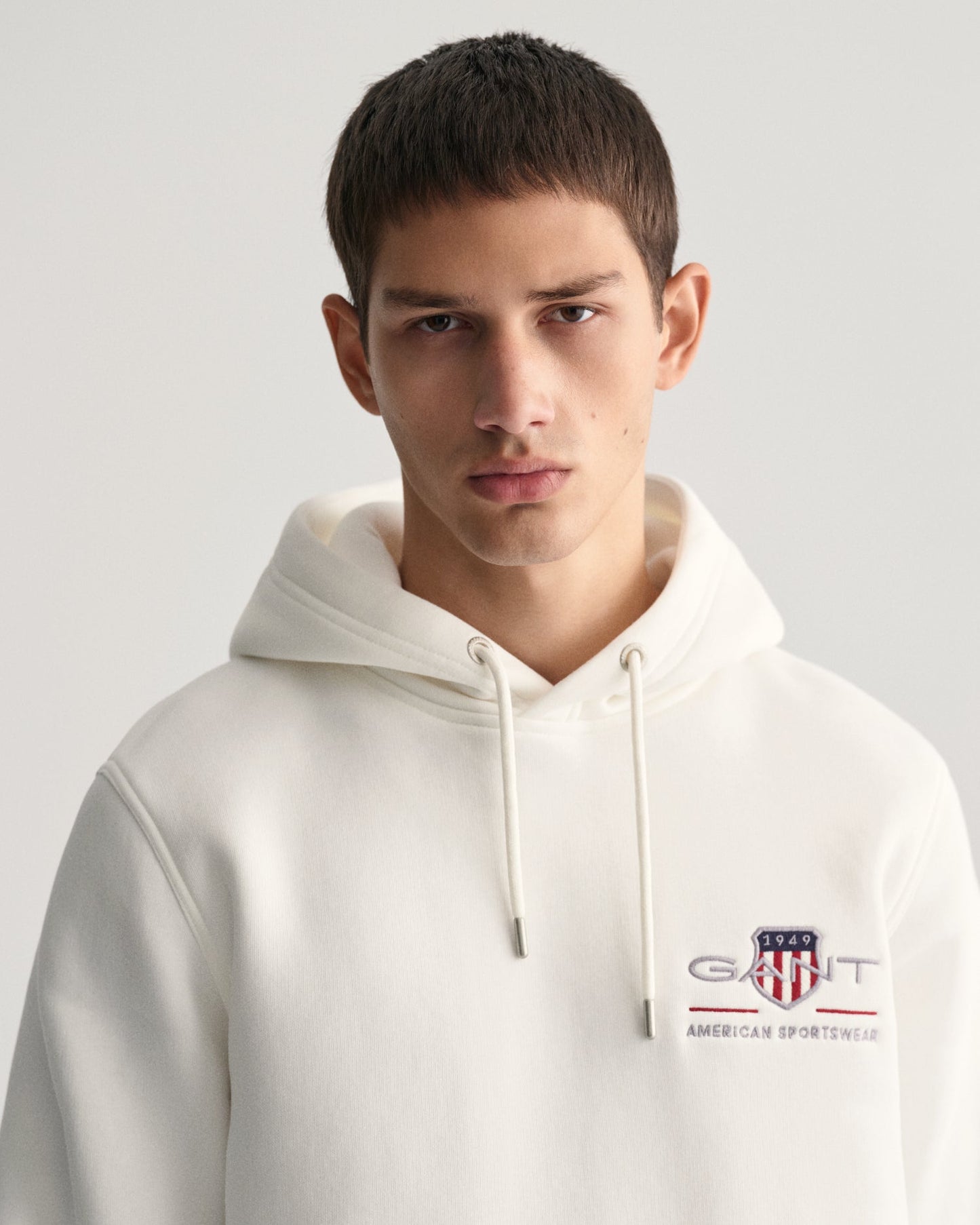 Sweat à capuche Archive Shield pour homme de taille moyenne - Coquille d'œuf 