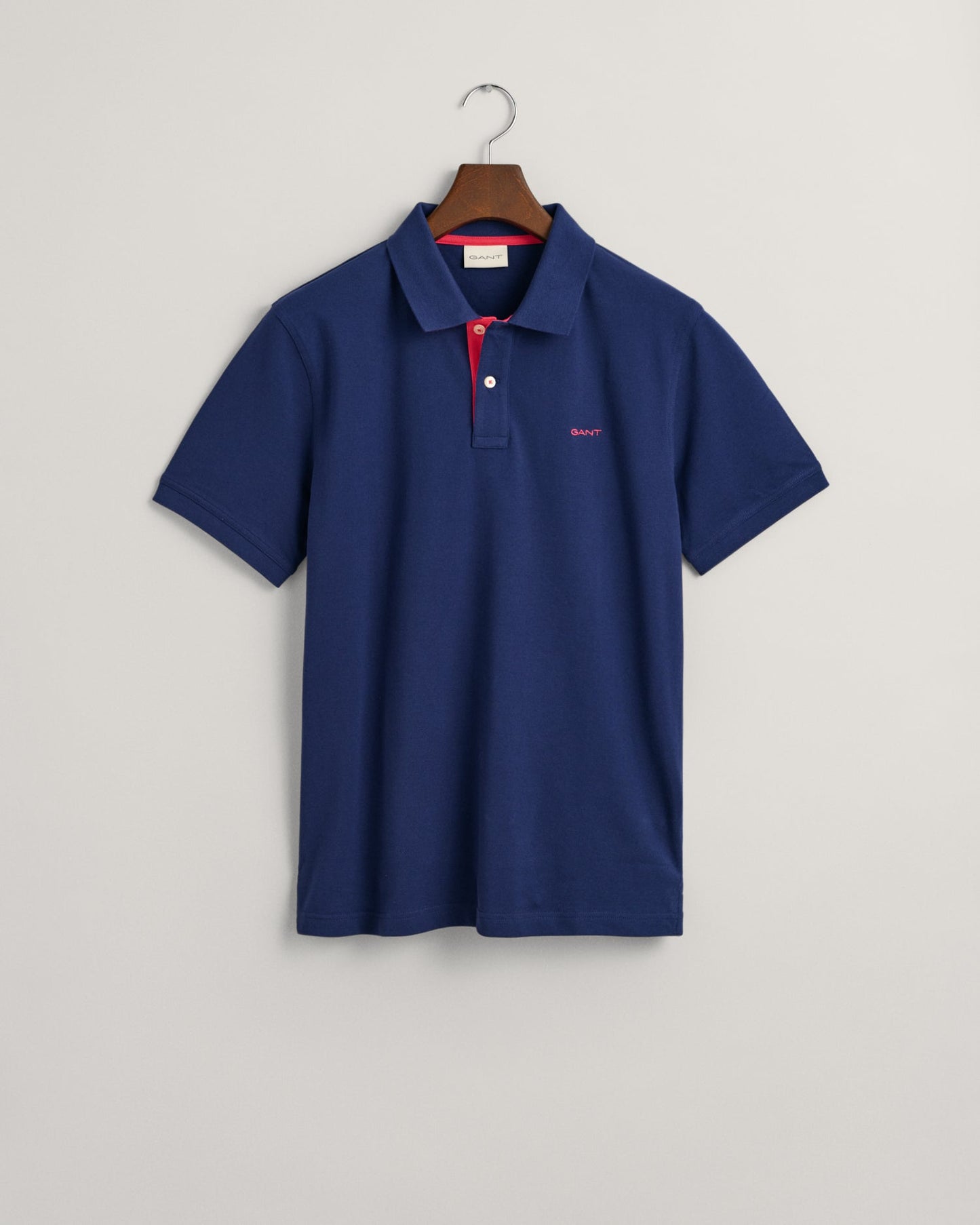 Polo Piqué Contrasté Homme BLEU PERSIEN 