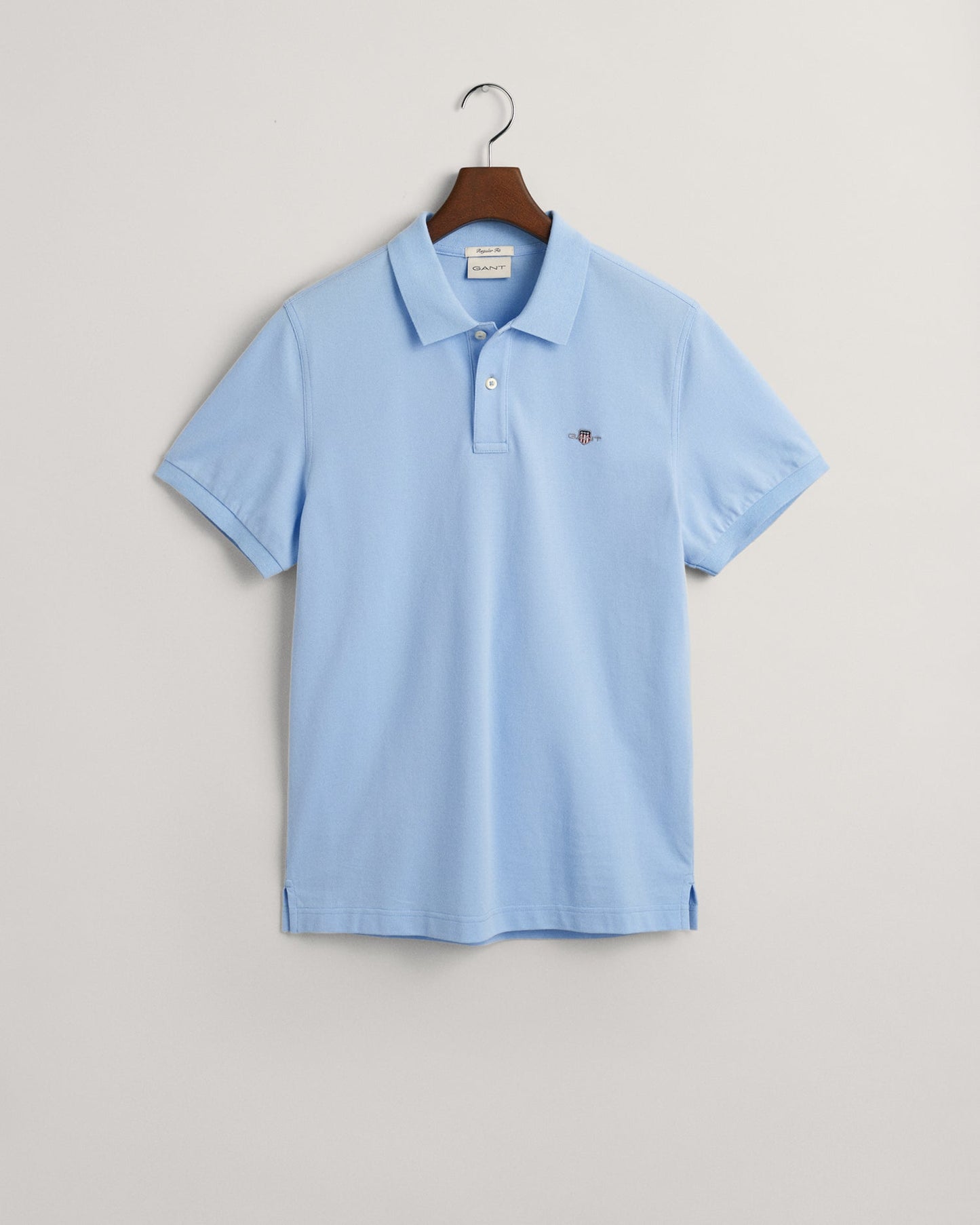 Polo piqué coupe standard pour homme - Bleu Capri 