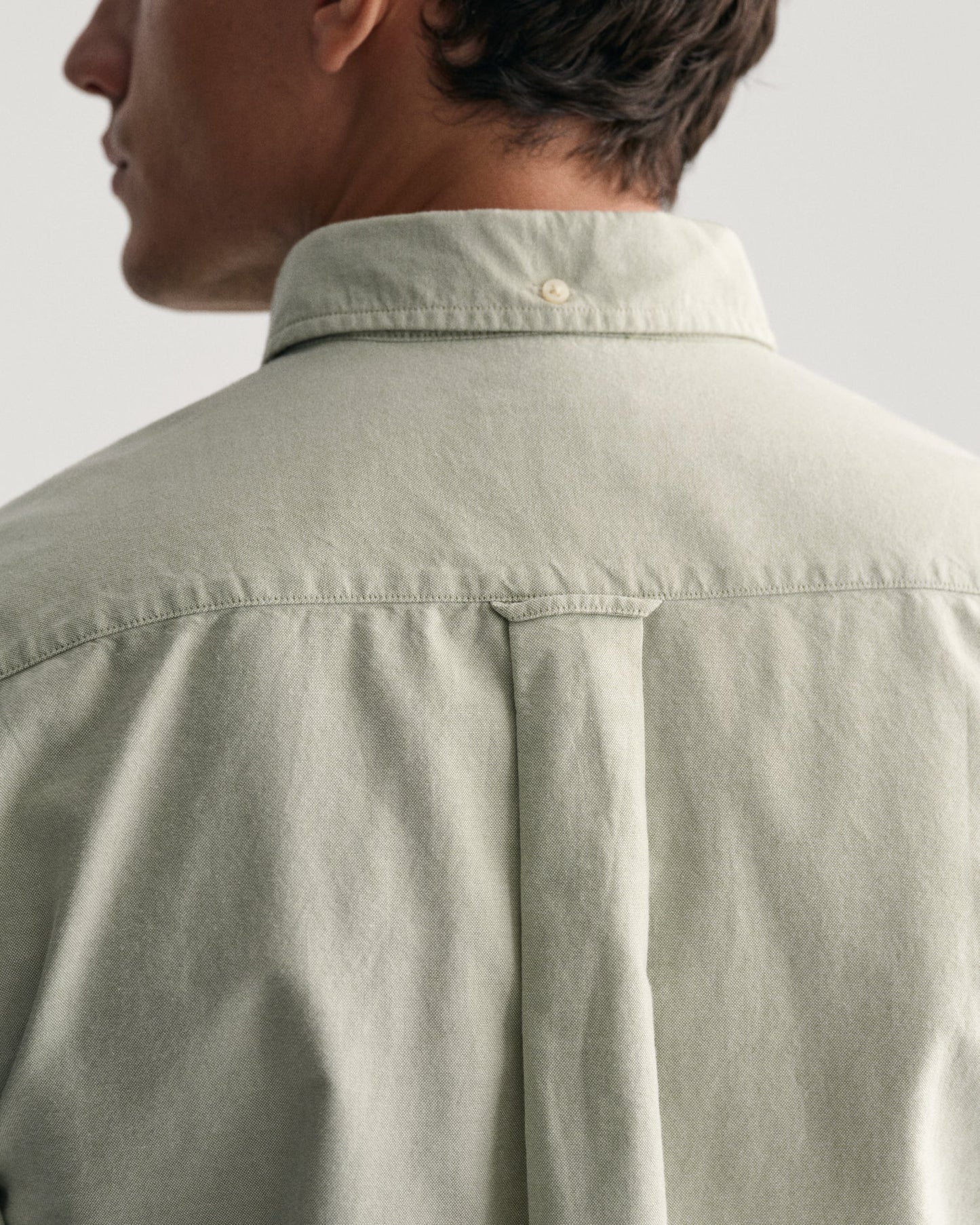 Chemise Oxford à manches courtes pour homme, coupe classique - MILKY MATCHA 