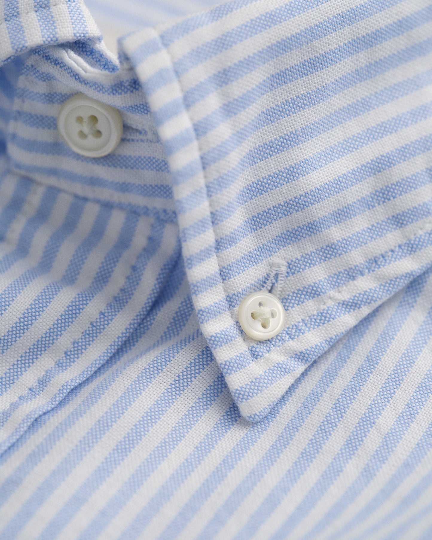 Chemise Oxford à rayures banquier coupe standard pour homme - BLEU CLAIR 