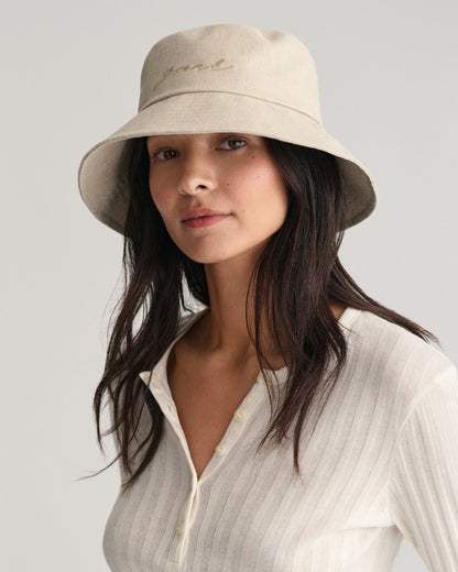 Casquette en lin pour femme - SABLE SEC 