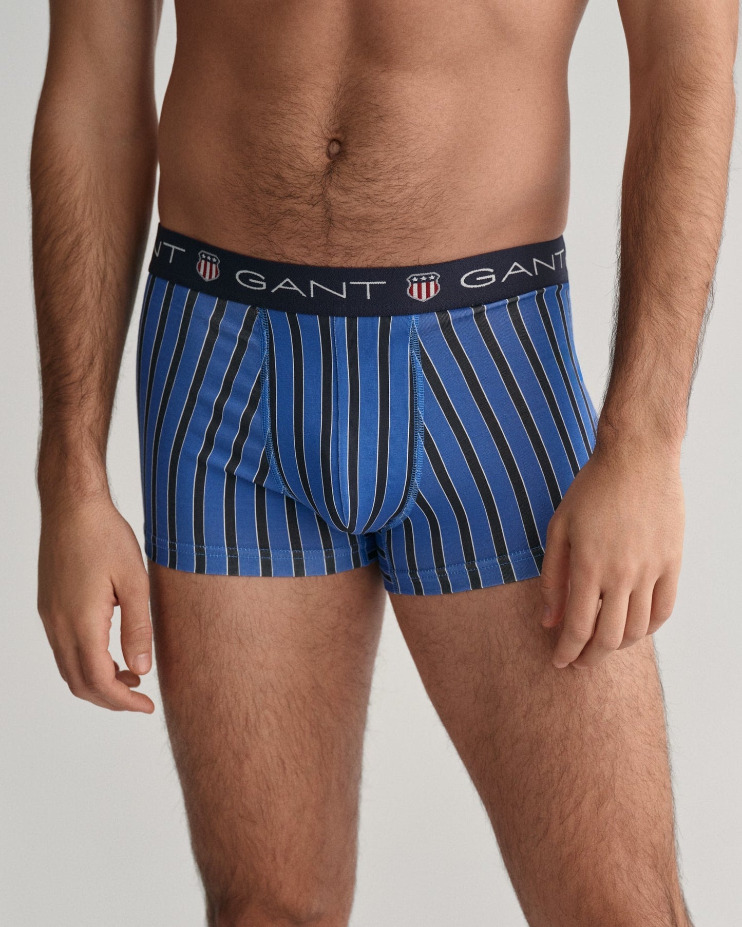 Lot de 3 boxers rayés pour homme - BLEU SOIR 