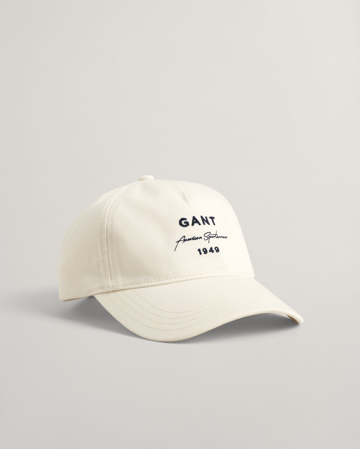 Casquette en sergé de coton à imprimé graphique pour homme - CRÈME 