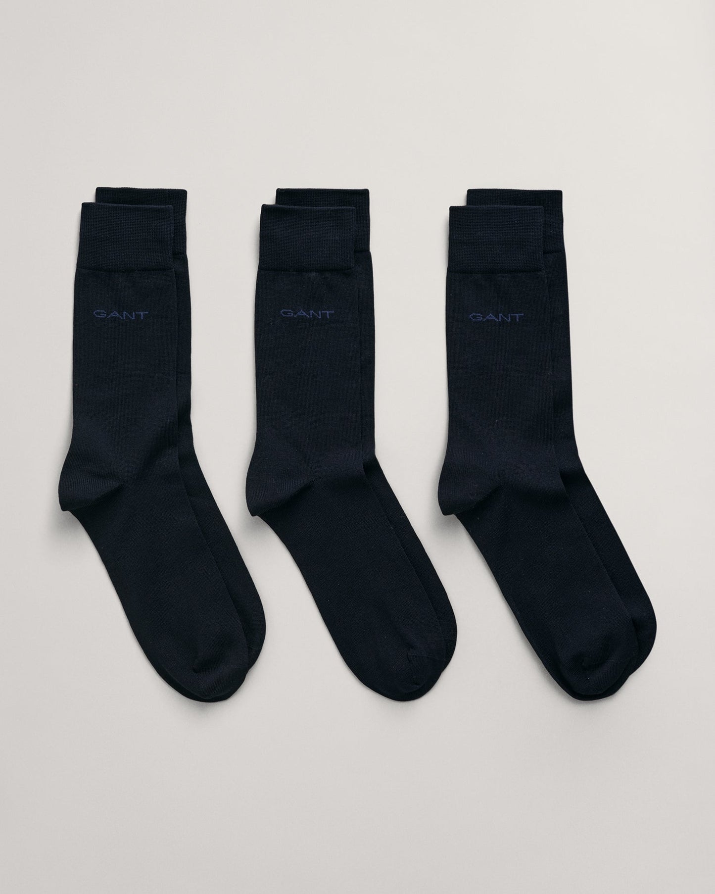 Lot de 3 paires de chaussettes en coton mercerisé pour homme - MARINE 