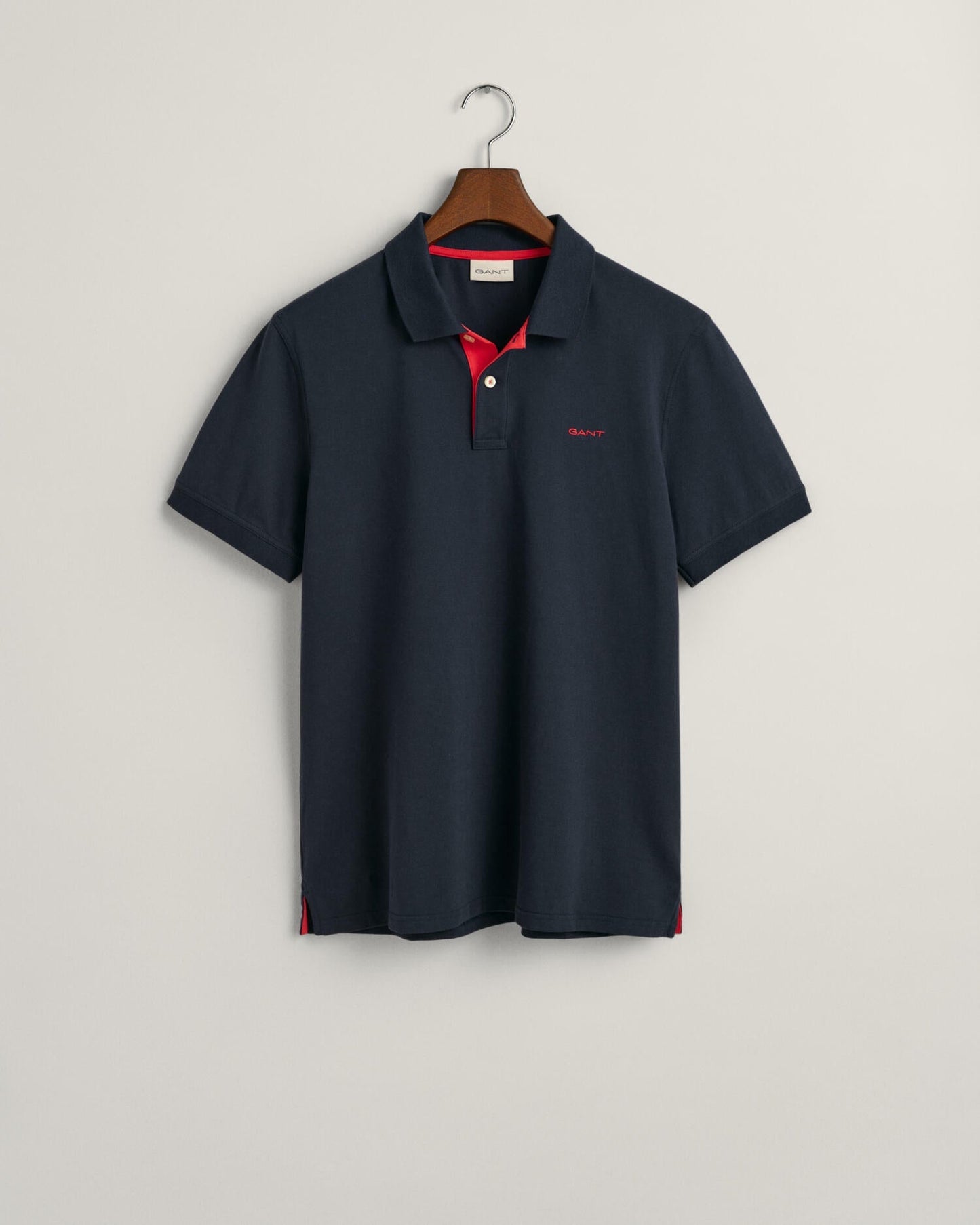 Polo piqué contrasté pour homme - BLEU SOIR 