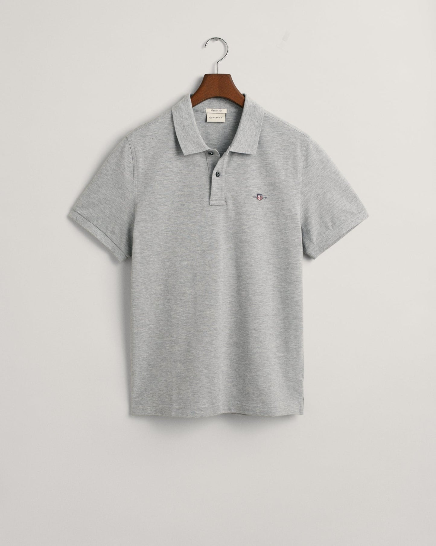 Polo piqué coupe standard pour homme - Gris chiné 