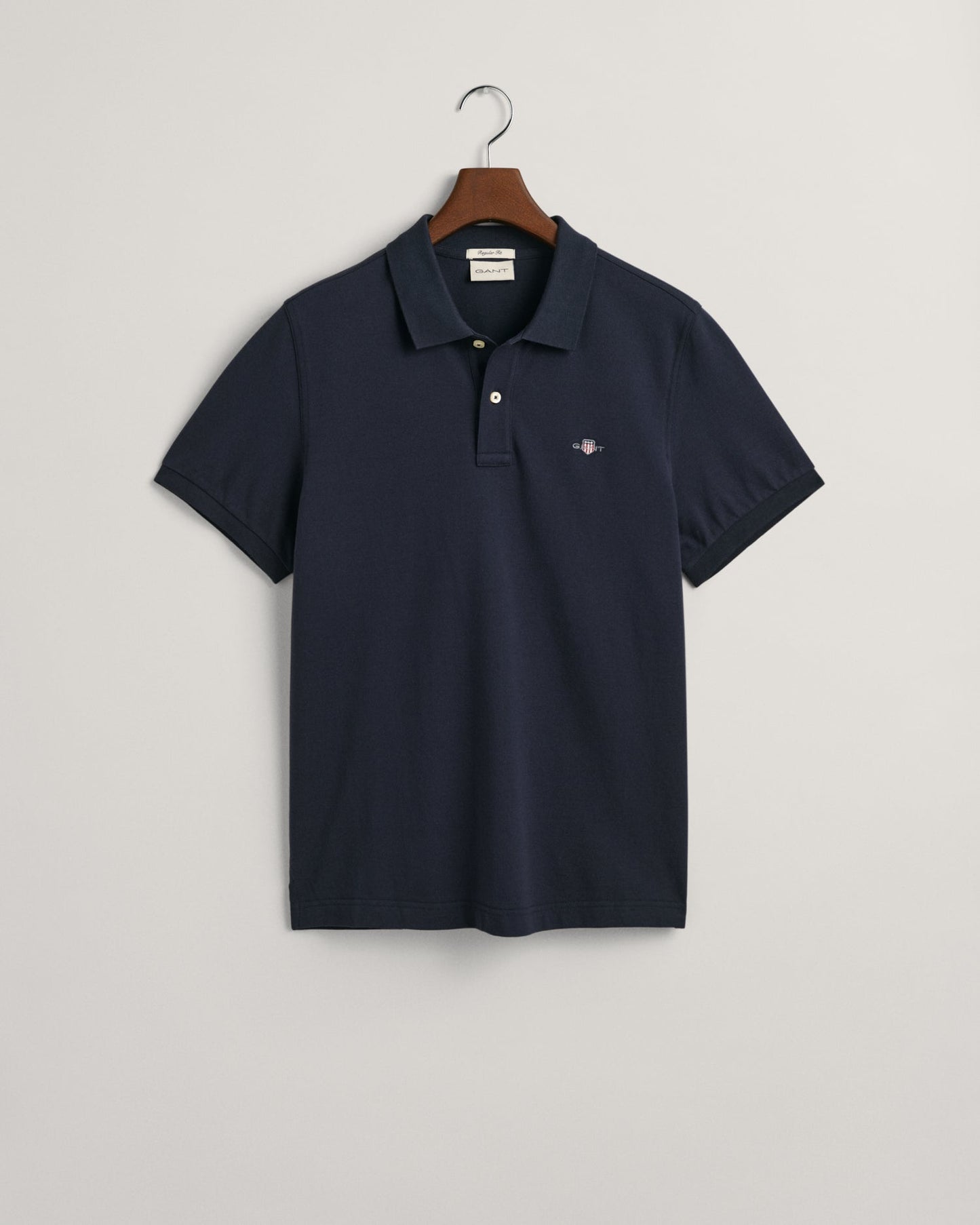 Polo piqué coupe standard pour homme - Bleu soir 