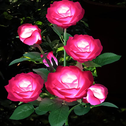 [🏆49% OFF]Chikalabs Garden Rose Solar Flower Stake Lights