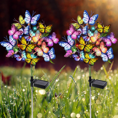 Chikalabs Solar-Blumenlichter für den Garten im Freien