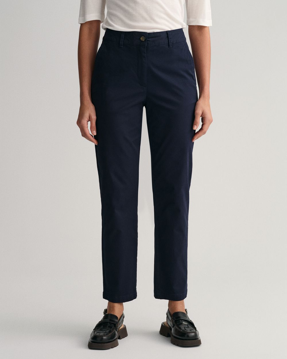 Chino slim pour femme - BLEU SOIR 