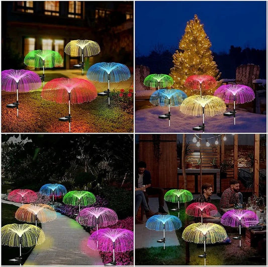 🎄Lampes solaires changeantes en forme de méduse pour jardin Chikalabs