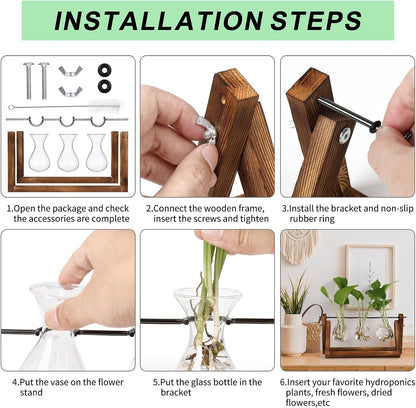 Stations pivotantes de propagation de plantes Chikalabs pour terrarium en verre
