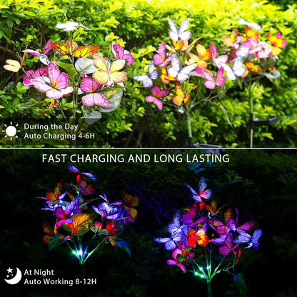 Chikalabs Solar-Blumenlichter für den Garten im Freien