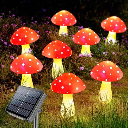🍄Chikalabs Garden Lampe solaire colorée en forme de champignons