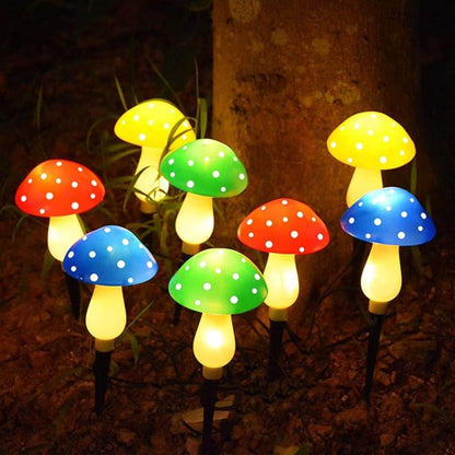 🍄Chikalabs Garden Lampe solaire colorée en forme de champignons