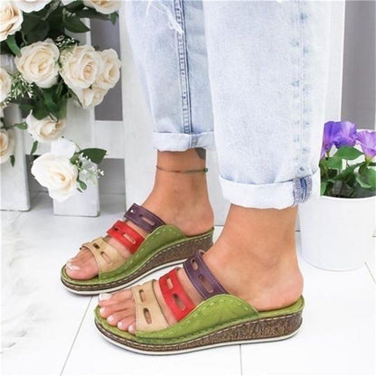 Damen Retro Sommersandale