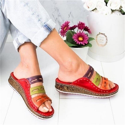 Damen Retro Sommersandale